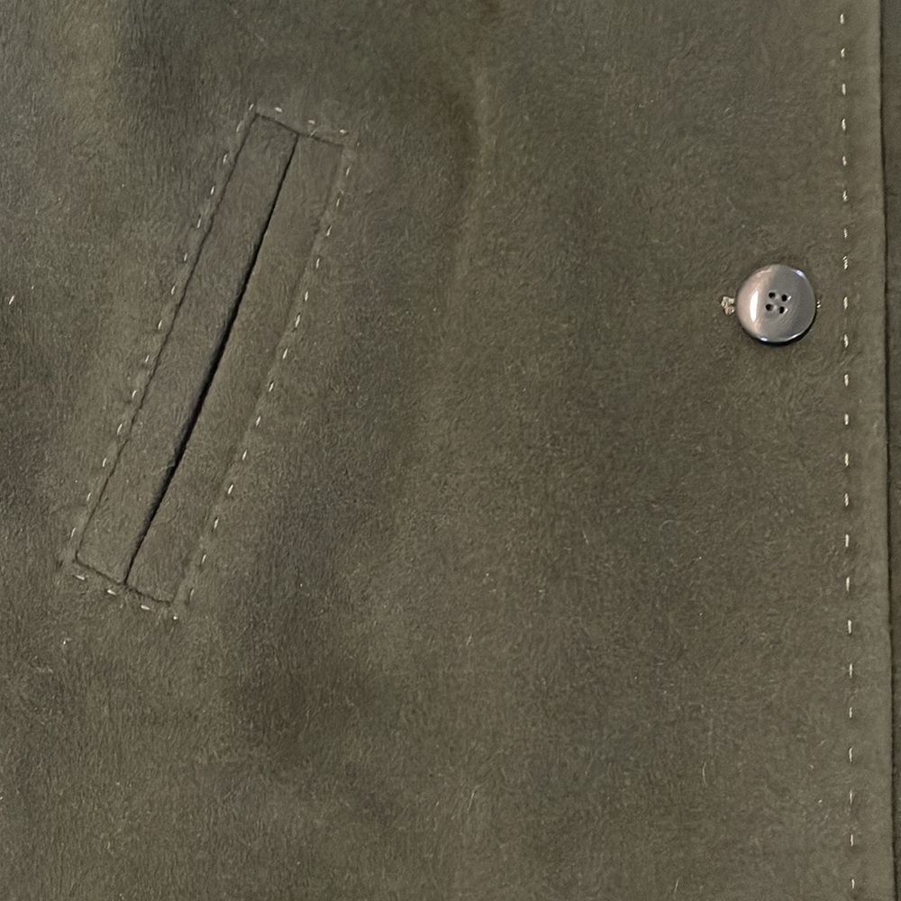 Talbots 3/4 Sleeve Forest Green Peacoat - Picture 2 of 3